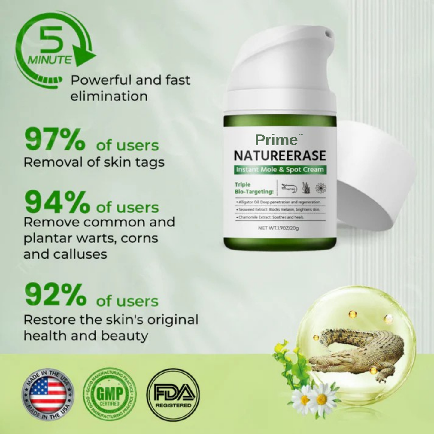 Prime® NatureErase Instant Mole & Spot Cream