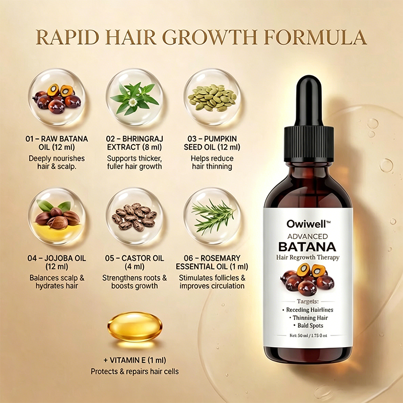 Pure Batana Hair Oil (1+1 Free)